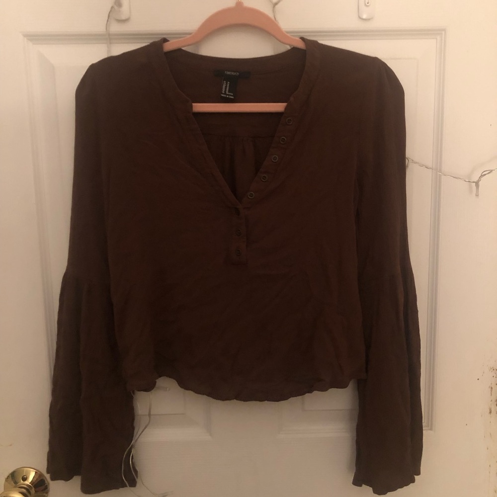 Cropped Green forever 21 top